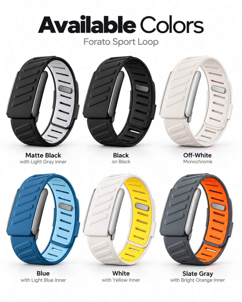 Forato Sport Loop — Silicone Band for WHOOP 5.0 & 5.0 MG