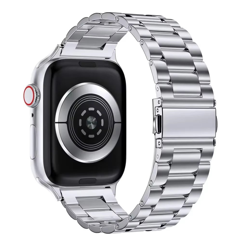 Reverse view of the Silver classic link bracelet