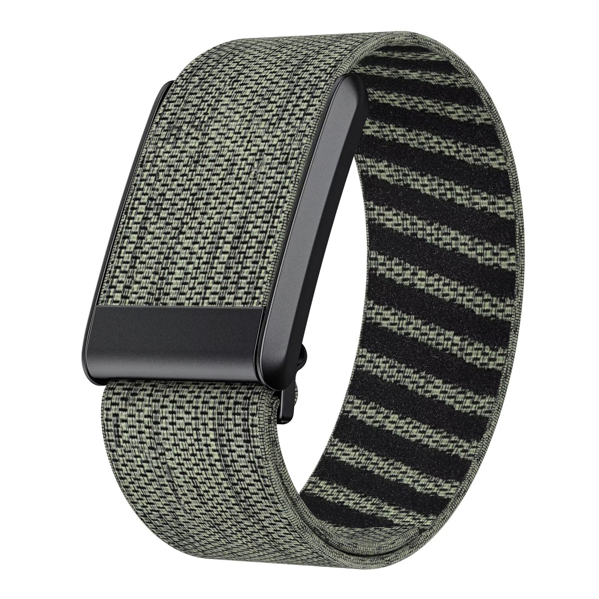 Forato breathable nylon sport band in Olive with black clasp