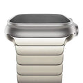 Silver stainless steel butterfly clasp bracelet for Apple Watch
